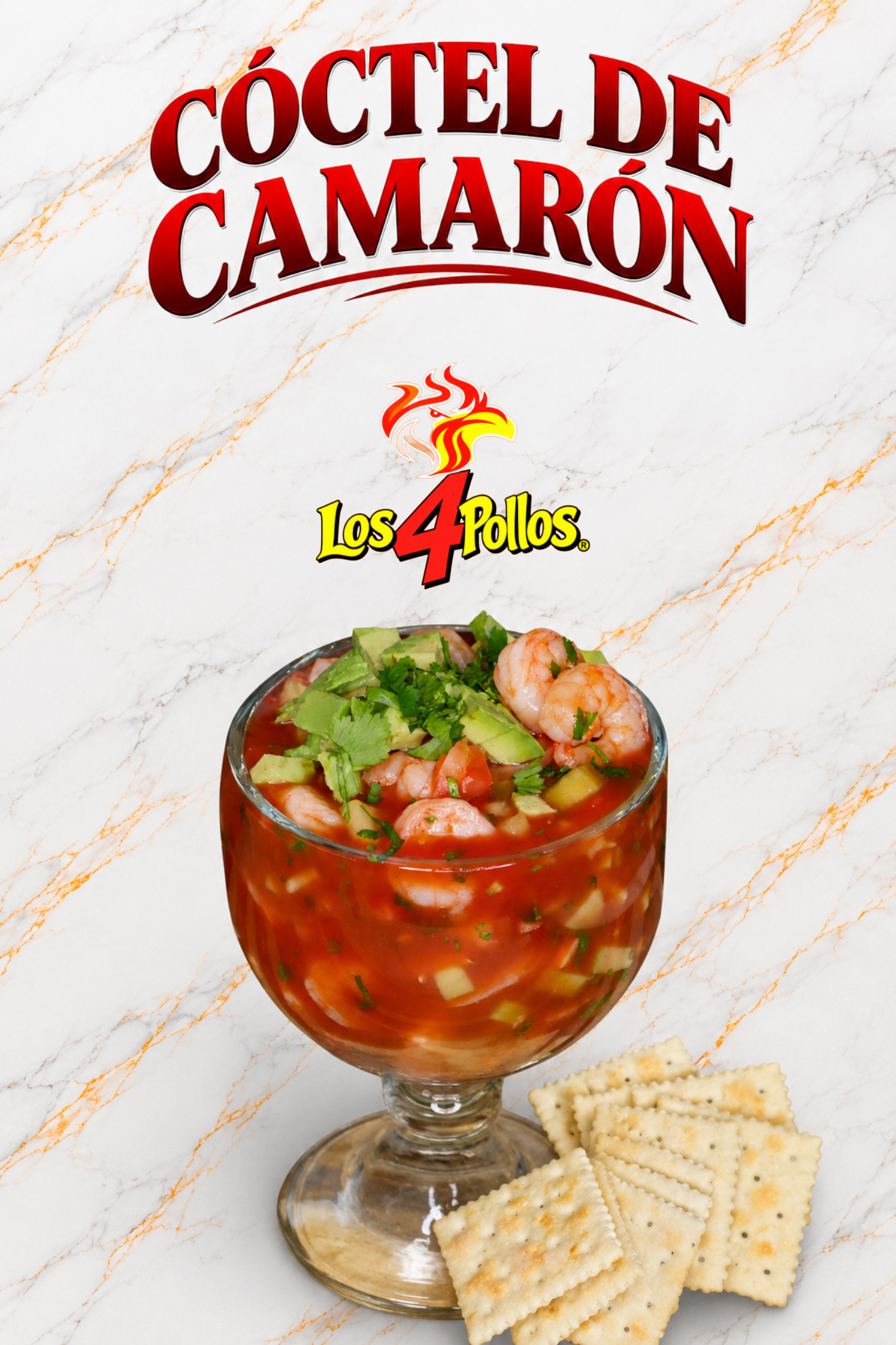 Los 4 Pollos shrimp cocktail